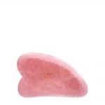 Płytka Gua Sha z różowego kwarcu do masażu twarzy – CRYSTALLOVE