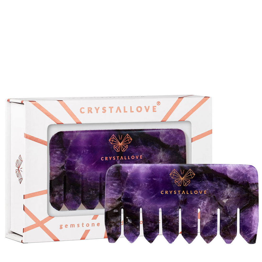 crystallove grzebien do masazu skory glowy z ametystu