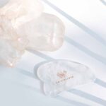 crystallove płytka do masażu twarzy gua sha z kryształu górskiego - masaż twarzy gua sha