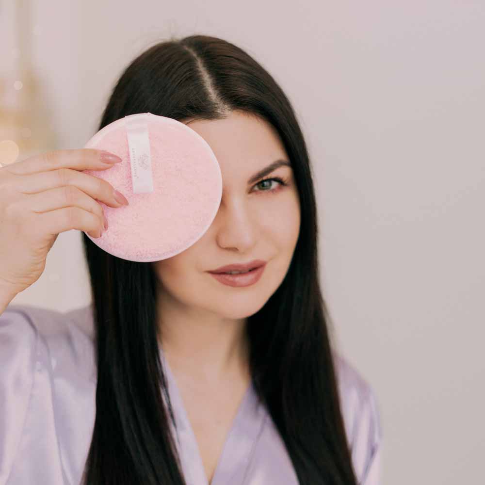 crystallove wacik do demakijażu twarzy - makeup remover