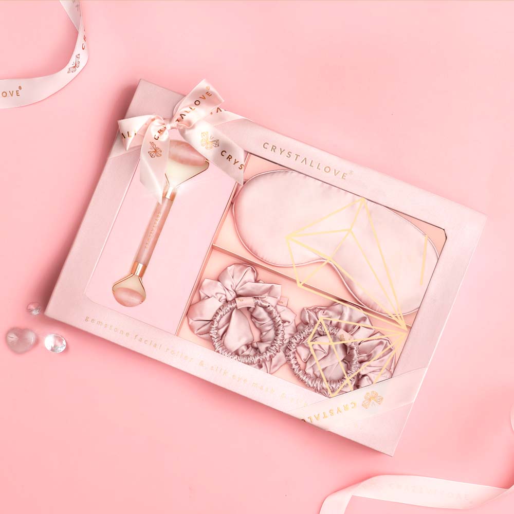 crystallove rose quartz home SPA set
