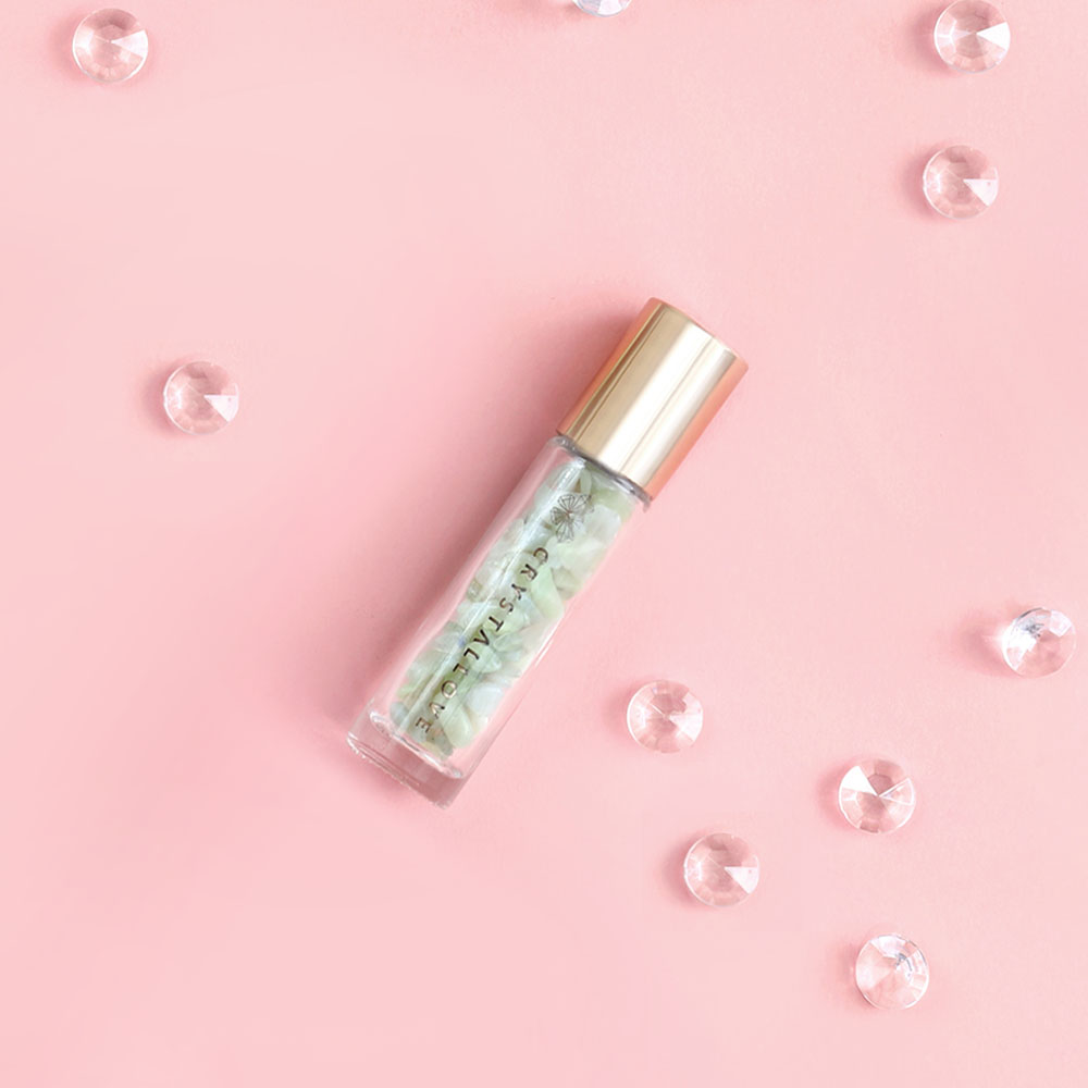 crystallove buteleczka na olejek z jadeitem - rollon 10ml