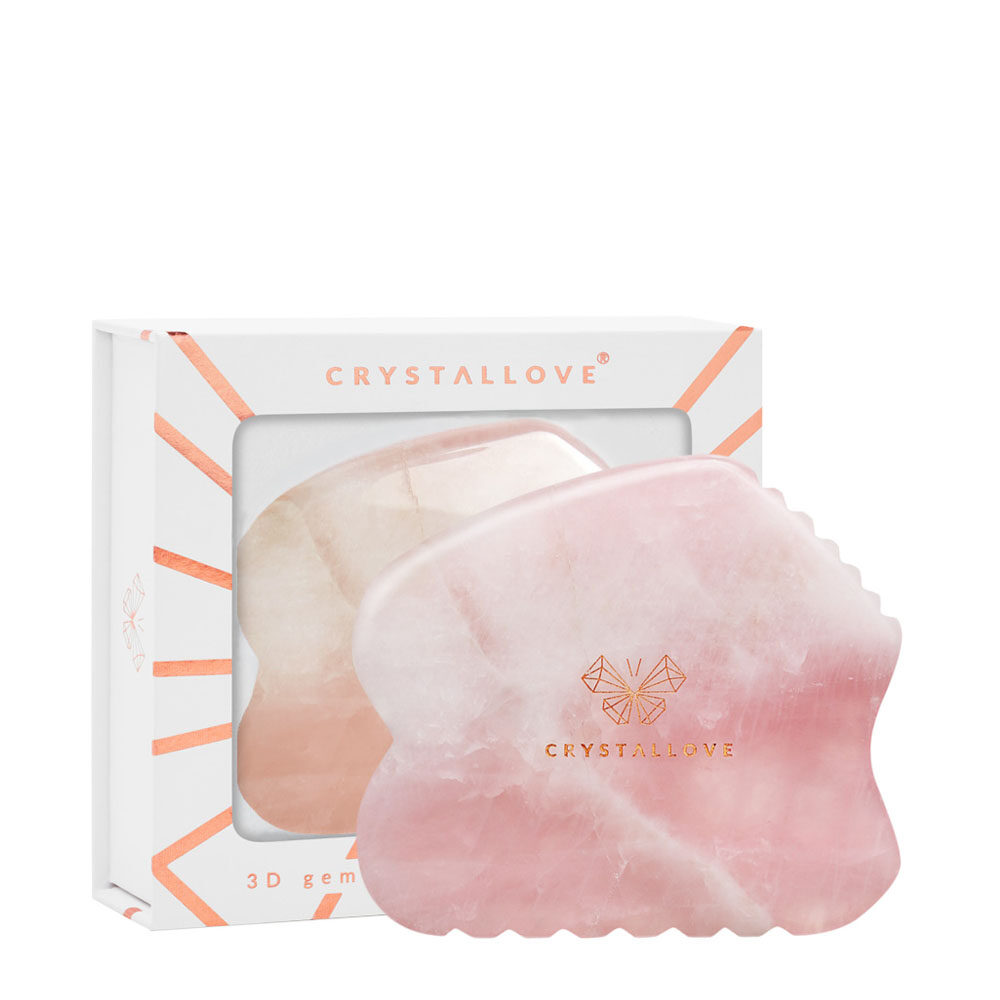 crystallove contour guasha płytka guasha z kwarcu różowego