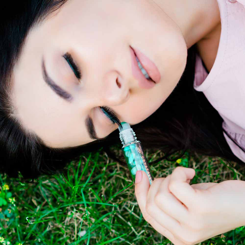 crystallove buteleczka roll on na olejek - z amazonitem