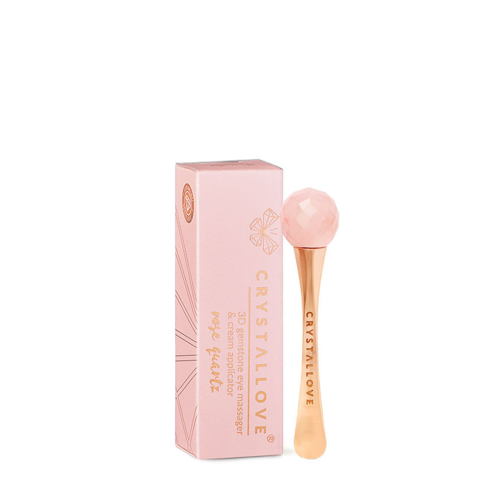 crystallove 3d rose quartz eye massager - masażer pod oczy