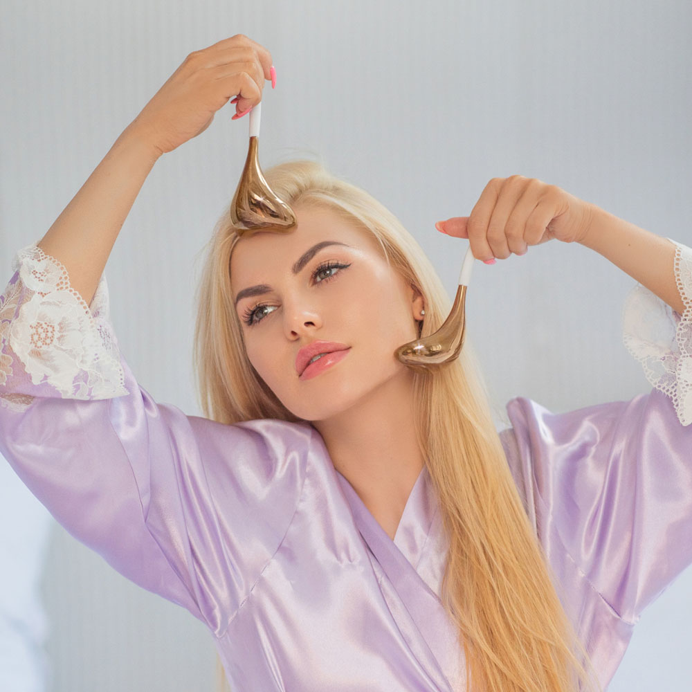 crystallove cryotherapy lift & sculpt tools - zimne łyżki do masażu twarzy